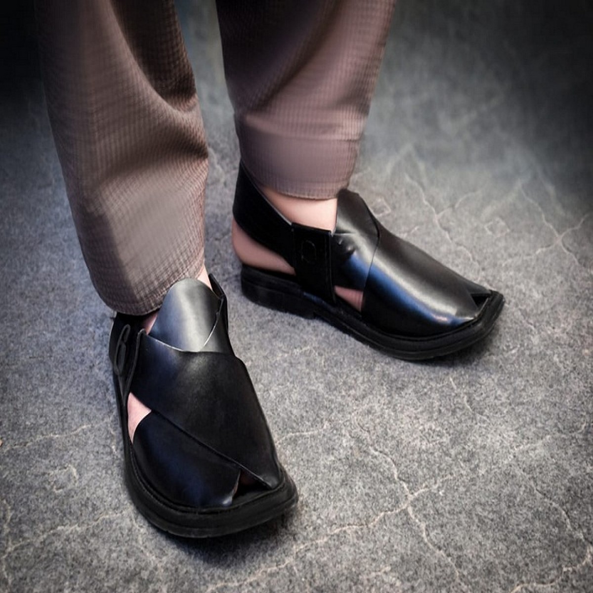 Peshawari Chappal Pure Leather Handmade rubber Sole PC.020: Buy Online at  Best Prices in Pakistan | Daraz.pk