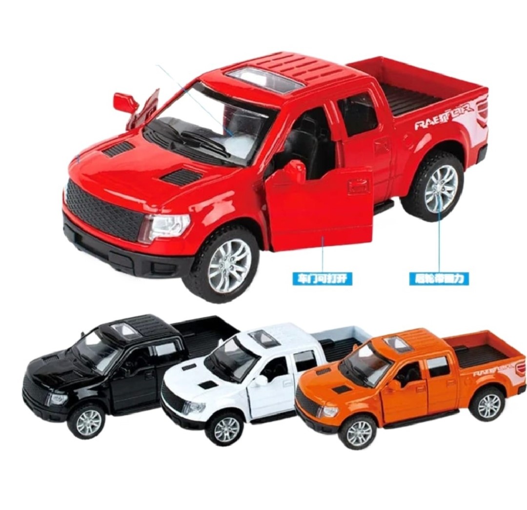 Diecast Mini Vigo Pickup Truck | Pull Back Action with Openable Doors | Metal Mini Pickup Car for Kids | Realistic Truck Model Diecast Truck