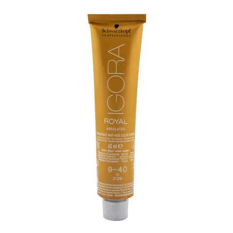 Igora Royal Absolutes Hair Color 9-40 Extra Light Blonde Beige Natural | Hair Treatment Care | Original