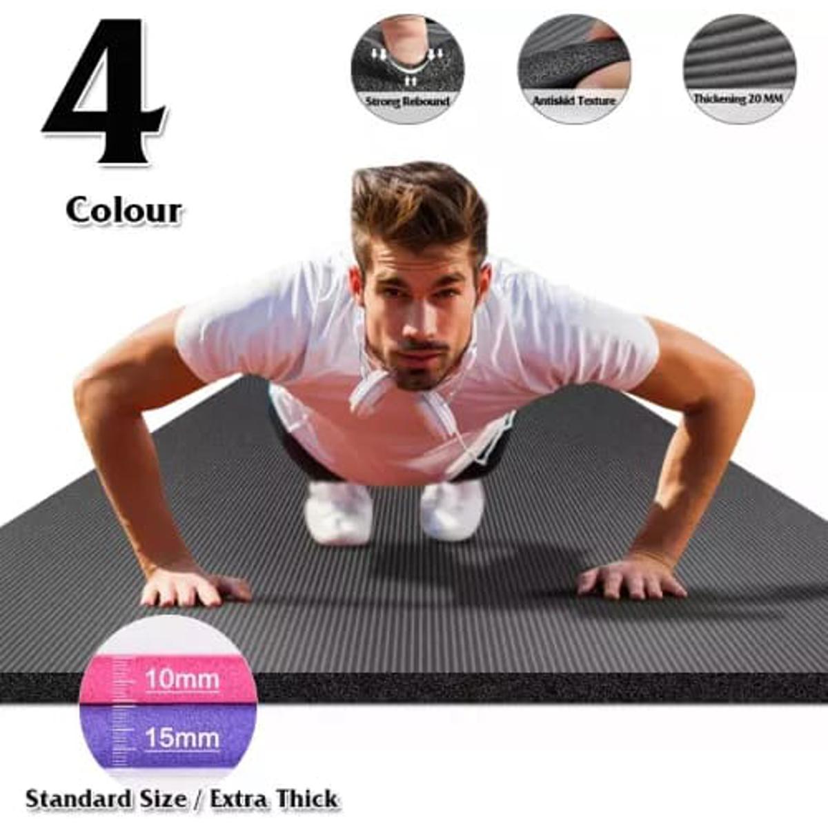 8 MM  Yoga Mat Gym Workout Pilates Fitness Mats Training Non-Slip Sport Mat 8 mm Balance Pads Lose Weight Unisex
