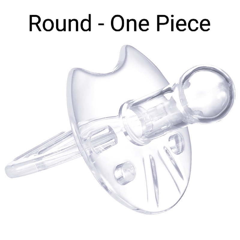 Baby Silicone Nipple Pacifier Teether Soother Round/Flat