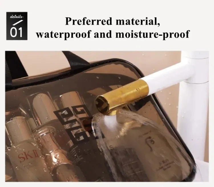 Women Portable Travel Wash Bag Female Transparent Waterproof Makeup Storage Pouch Large Capacity Cosmetic Organizer Beauty Case
