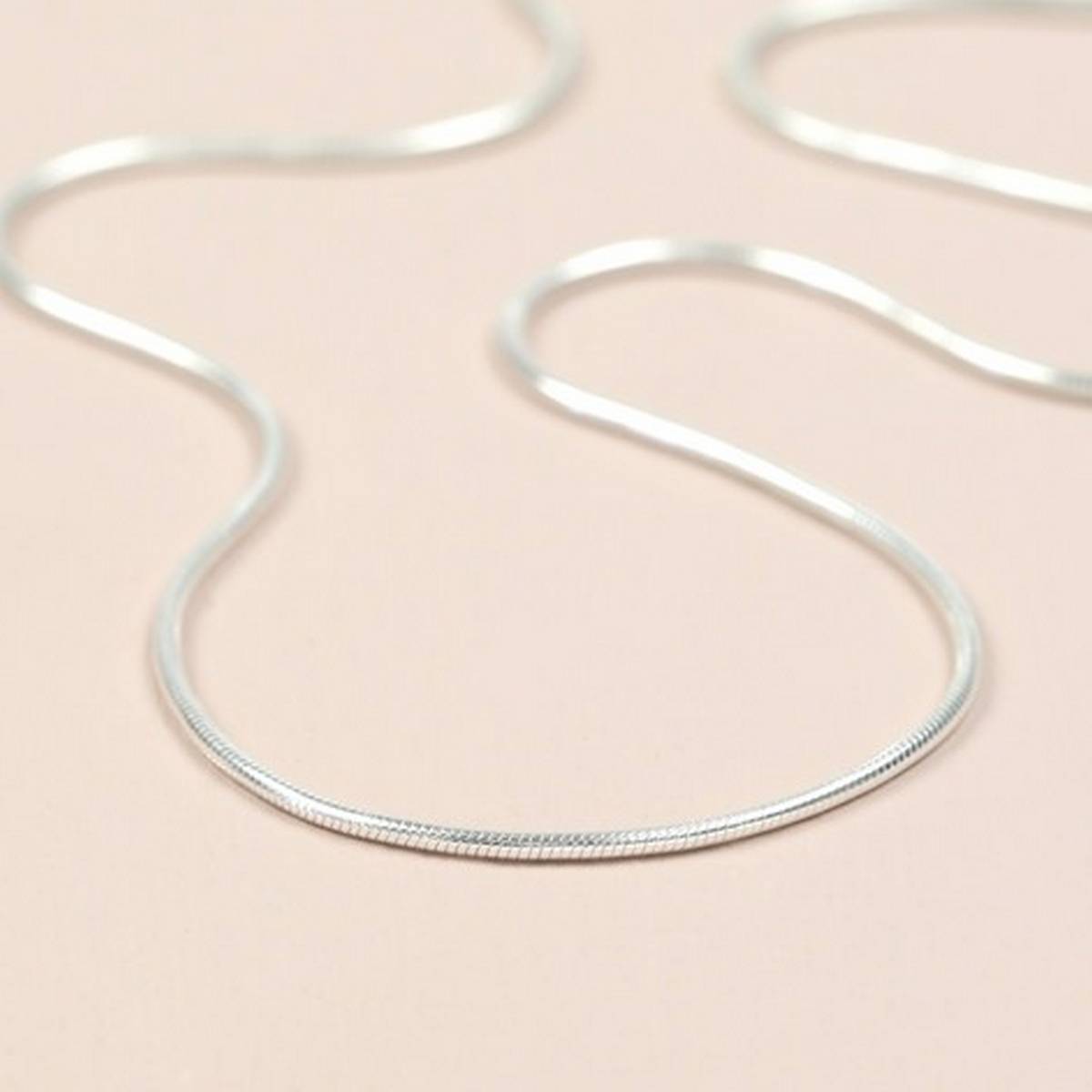 Fashion Mens Womens Sell Silver Jewellery Snake Chain Necklace - PS