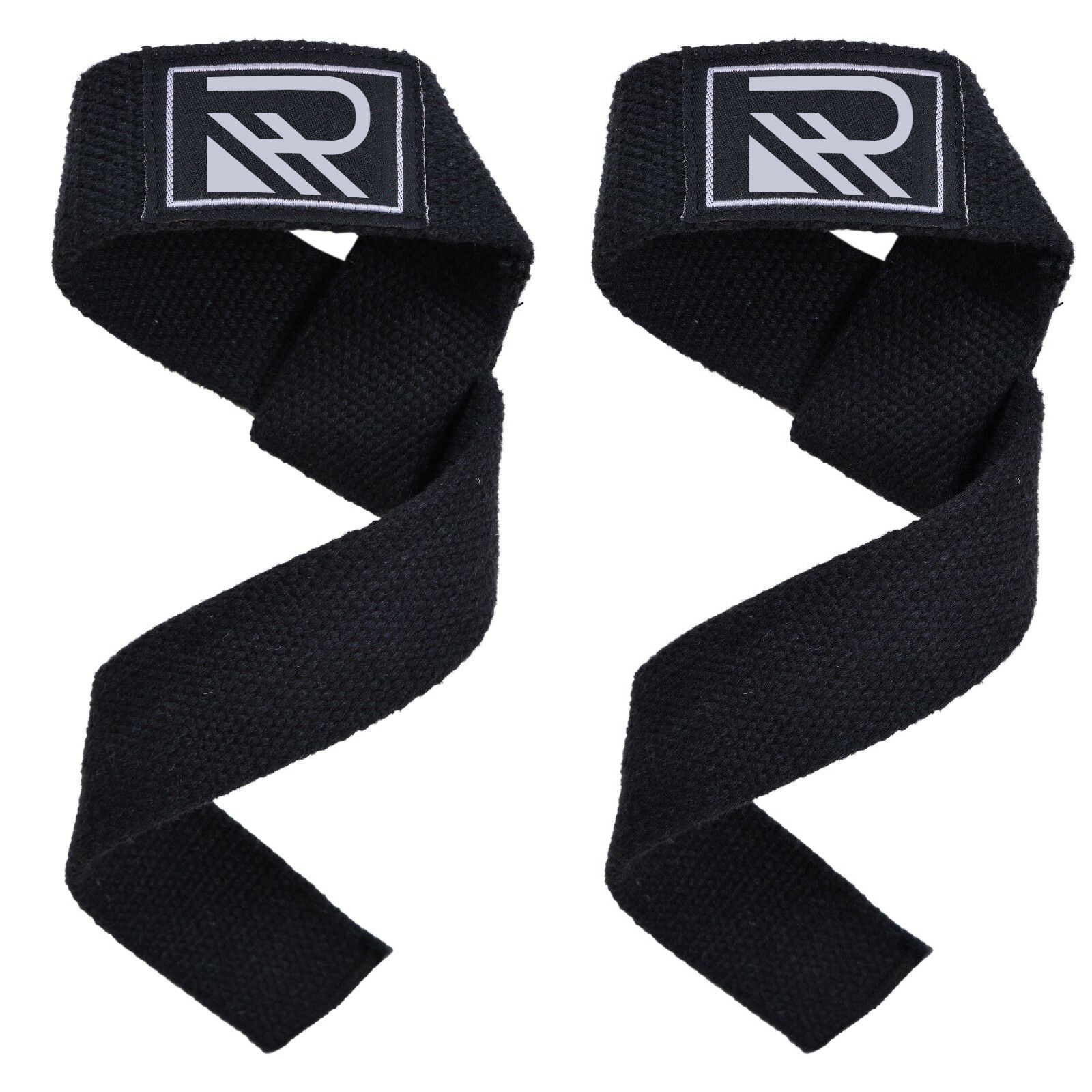 HR Lifting Straps Gym Wrist Wraps  Black/Red/Pink- 24" Strong Cotton Weightlifting Wrist Straps To Support Grip and Lift Heavier - Ultimate Workout Deadlift Straps for weight lifting