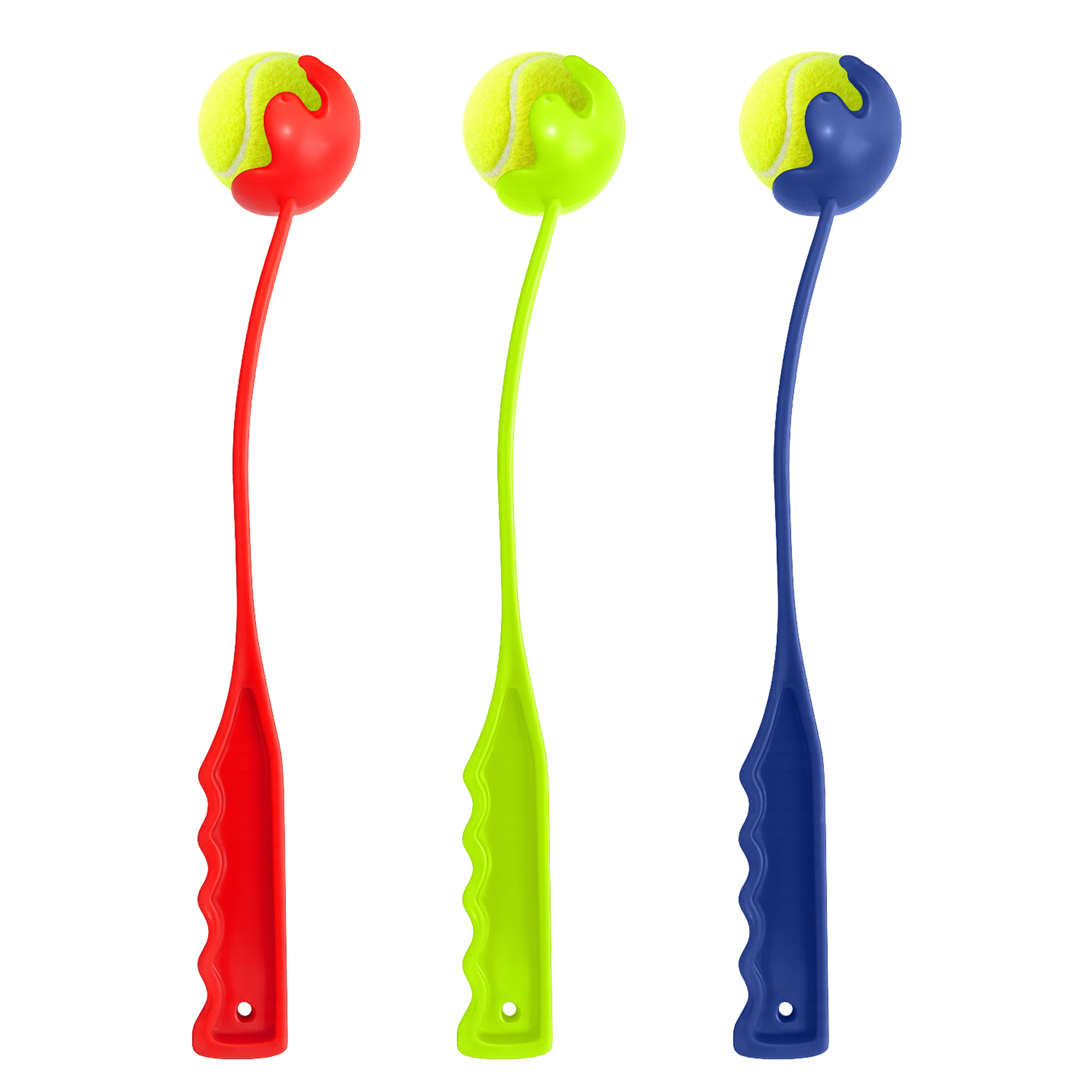 Multi-Functional Tennis & Tape Ball Thrower Stick | Sidearm Robo Arm Cricket & Tennis Ball Launcher for Training and Multicolor