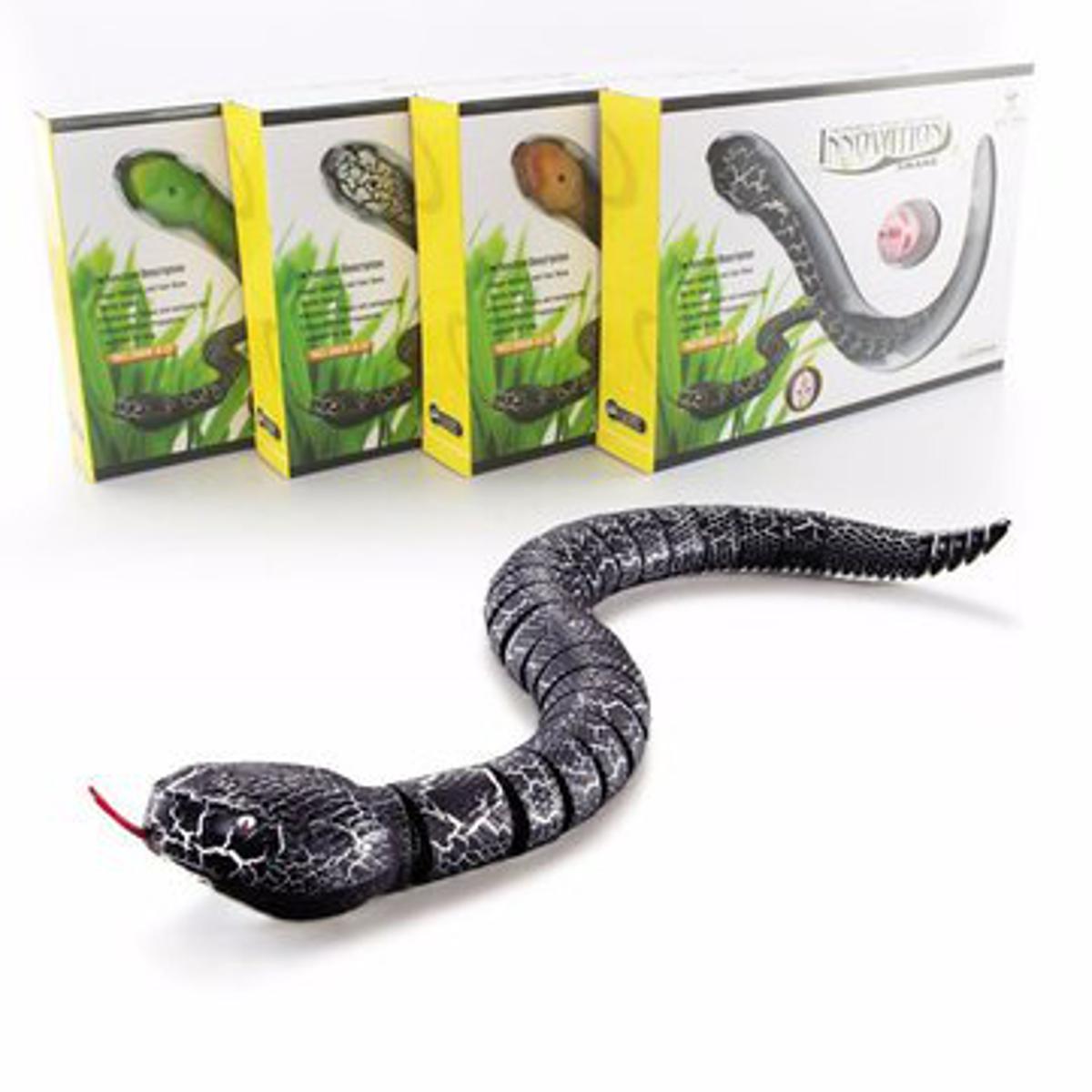 Remote Control Snake Infrared RC Animal Toys Rattlesnake With USB Cable Funny Trick Terrify Toys For Kids