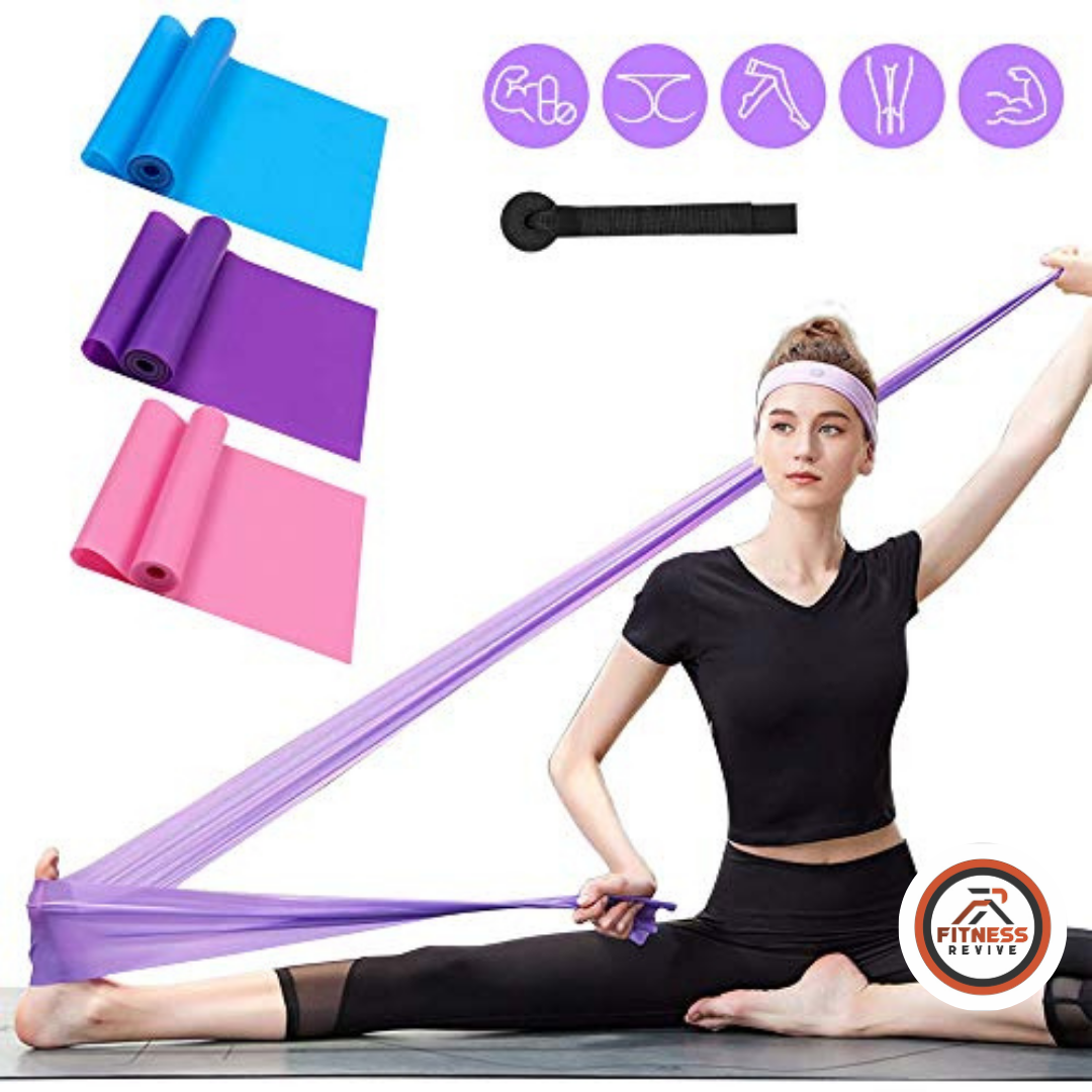 Resistance Bands Set of 3 – Natural Latex Loop Bands for Glute Activation, Legs, Yoga & Home Workout | Light Medium Heavy | Mini Exercise Bands for Women & Men | Strength Training & Physical Therapy