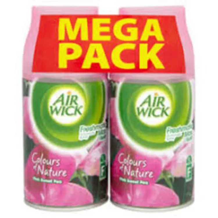 PACK OF 2 AIR WICK FRESH MATIC Colour of Nature Sweet Pea AUTOMATIC SENSOR  MACHINE 250 ML REFILL ROOM FRESHNER