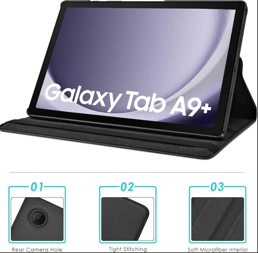 Cover For Galaxy Tab A9 Plus / Galaxy Tablet A11 Plus 11 Inch Case – Rotating Protective Cover