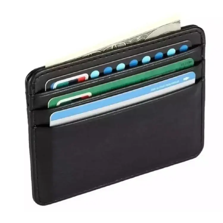 RFID Men Zipper Small Wallet Slim Leather Credit Keychain Card Holder -  China Card Wallet and Card Holder Leather price