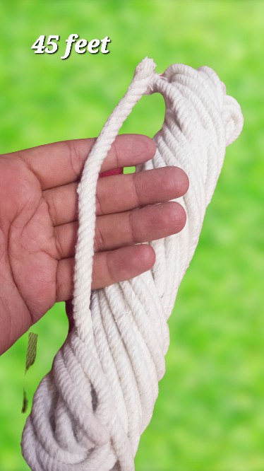 cotton rope heavy duty for multi purposes white rope  in defrent length