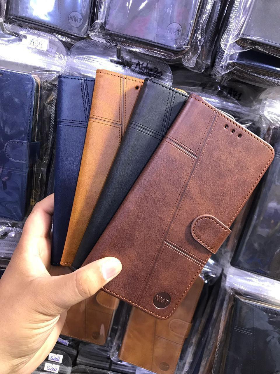 VIVO Y05 NMT Premium Luxury Leather Book Case - Full Protection Flip Wallet Cover.