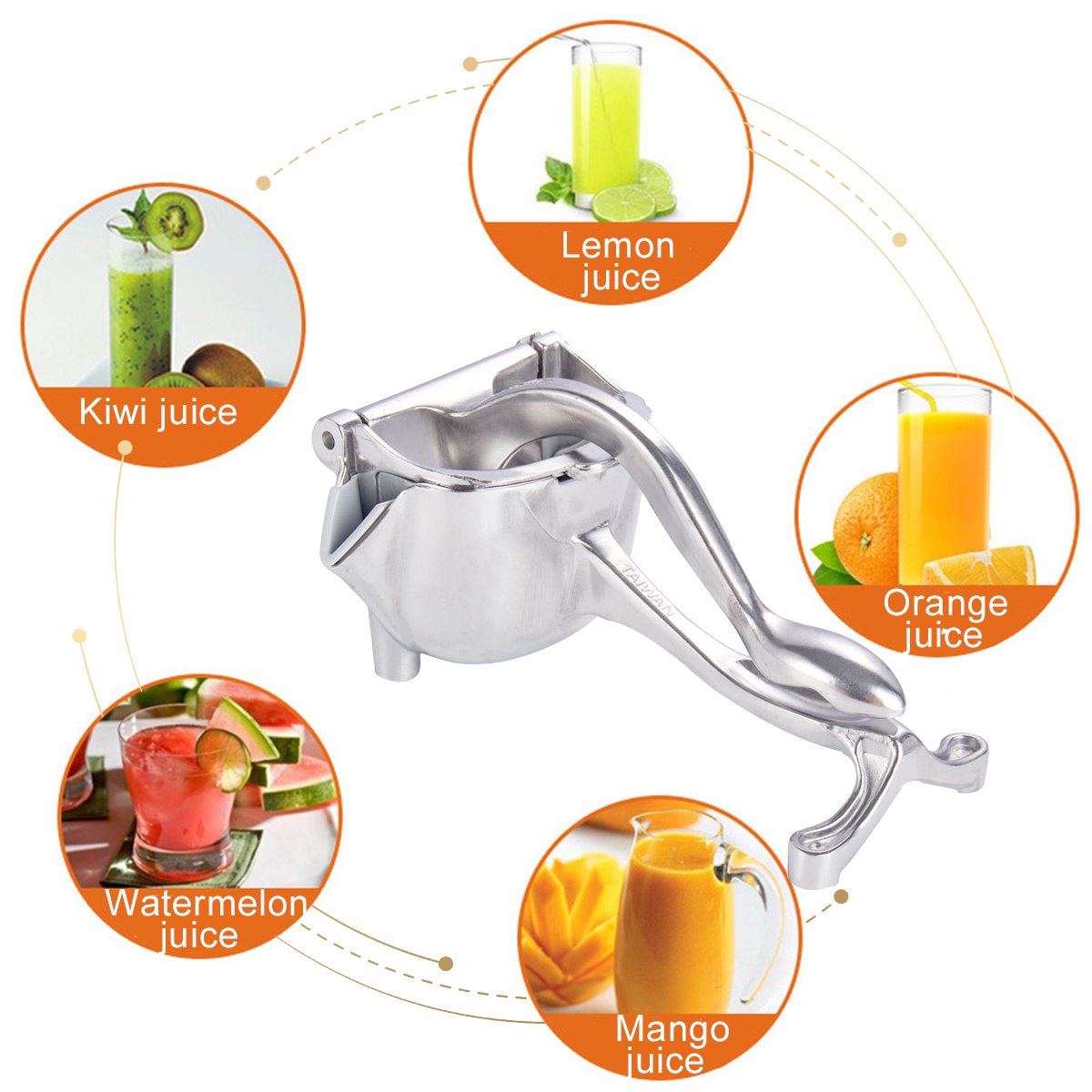 Fruit Juice Squeezer Citrus Press Heavy Duty Hand Manual Juicer