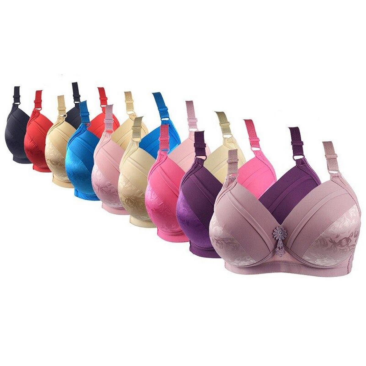 Pack of 3 Women Wireless Bra Comfort padded Bras for Woman Brassiere Wire Free Bra Intimates SB1
