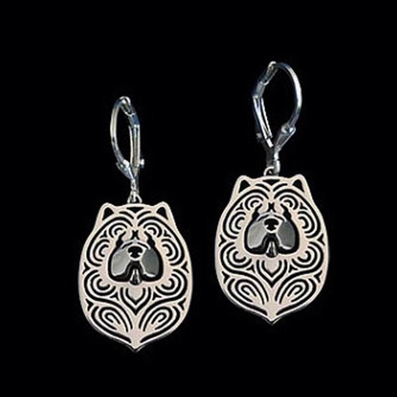 dog shaped earrings