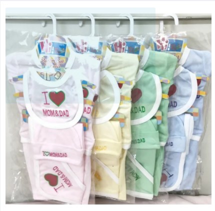 Newborn Baby Clothes Set 5 Pcs Soft Cotton Cute Comfortable Gift Pack