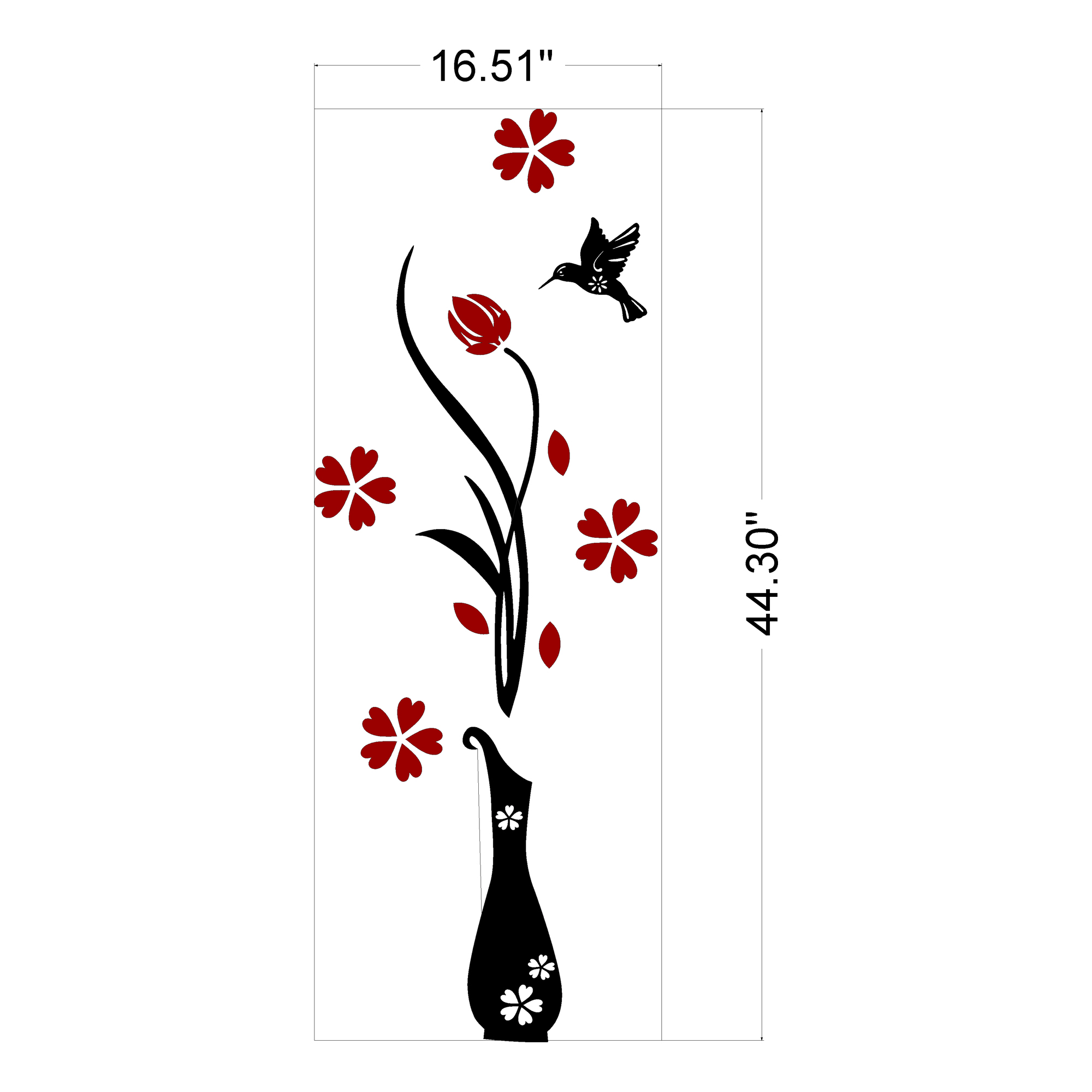 Flower Vase Wooden Wall Art For Room Hall Decorating I Wooden Wall Art I Room Decorating Wall Art I Wall Art Designs I New Wall Art For Office