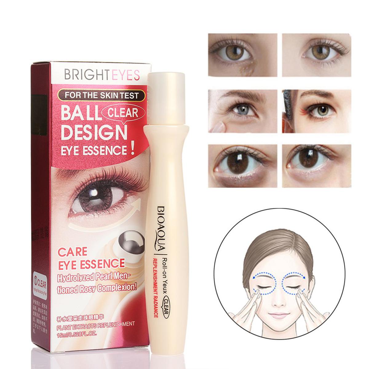 BIOAQUA Anti Wrinkle Roll On Eye Ball For Dark Circle Skin Care 15ml