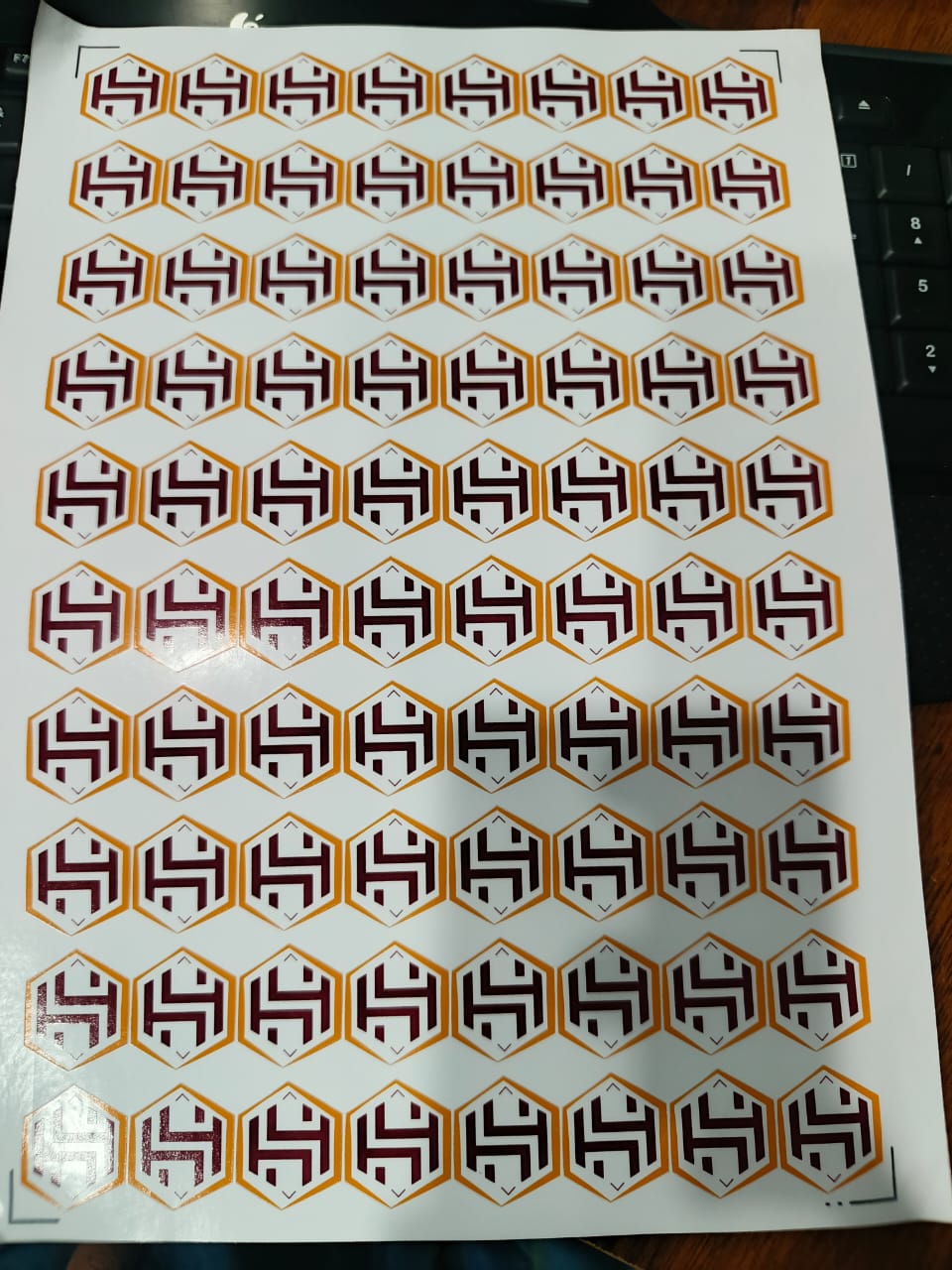 70 Custom Logo Stickers, Labels, Thank You Stickers, 1-Inch Size, High-Quality, Best Price