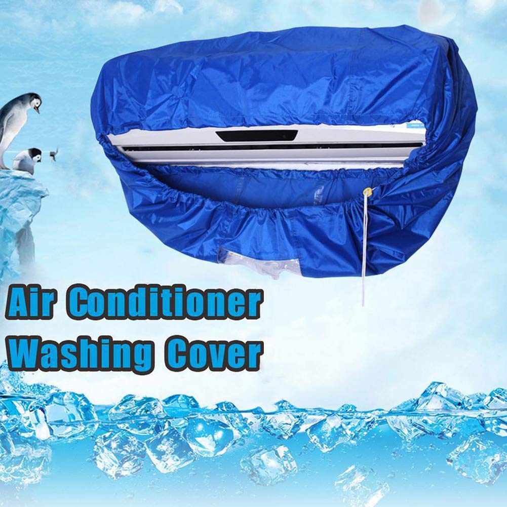 Imported AC Service Cover Split Air Conditioner Washing Cleaning Bag Large Size Washable Air Conditioning Cleaning Trim Belt Anti-Dust Protective Cover for 1-3P Wall-Mounted Air Conditioner Covers