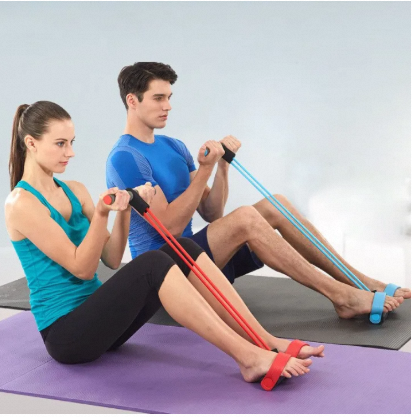 Pull Reducer Resistance Training Bands Tummy Trimmer Bally Fat Burner Body Exerciser Weight Loss Home Gym Home Workout Arm Muscle Builder Double Pull Rope Body Trimmer