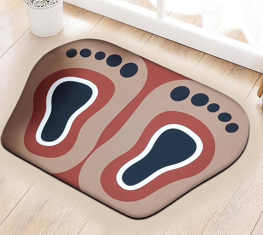 Modern Simple Shower Bathroom Bedroom Bathtub Side Anti-Slip Absorbent Carpet Rug Kitchen Entrance Soft Door Bath Mat Home Decor Oval,Rectangle,Foot Design Anti Slip
