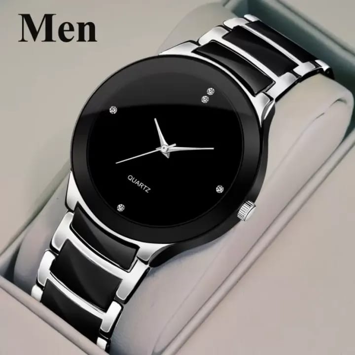 Classic Luxury Stainless Steel Watch for Men Boys -Stylish Stainless Steel Analog Quartz Mens Watches
