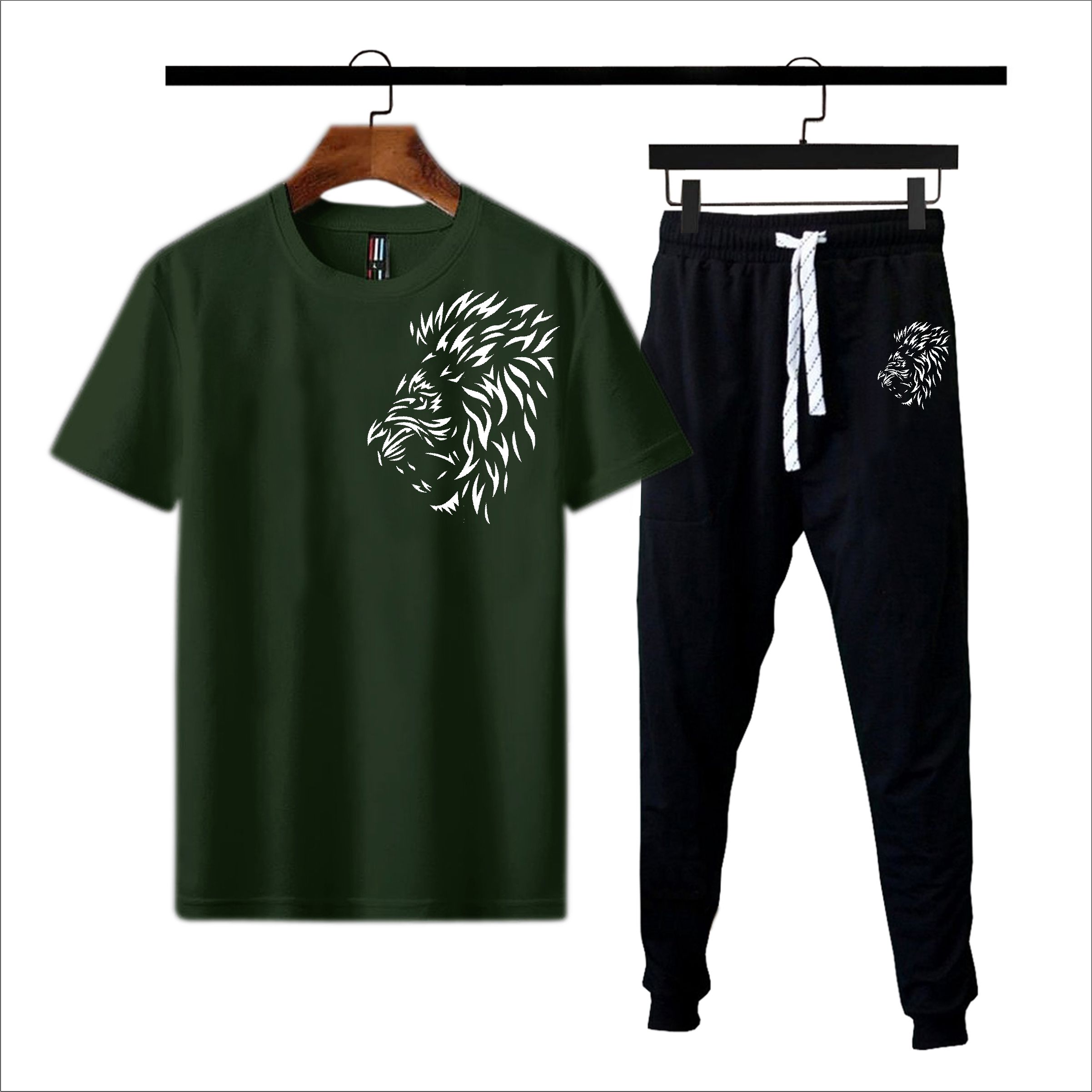 Summer Printed Yellow & Black Soft Comfortable micro polyster Track Suit For men  With T-Shirt Trouser Set for Men & Boys