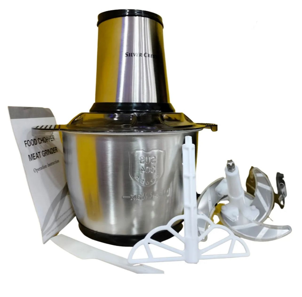 Meat Grinder Electric Electric Food Chopper, Stainless Steel