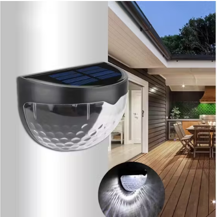 Pack Of 2 Solar Waterproof Outdoor Led Light Solar Fence Lights, Solar Decorative Garden Lights, Waterproof Wireless Outdoor Lights For Garden, Fence, Patio Use,Warm White High Quality