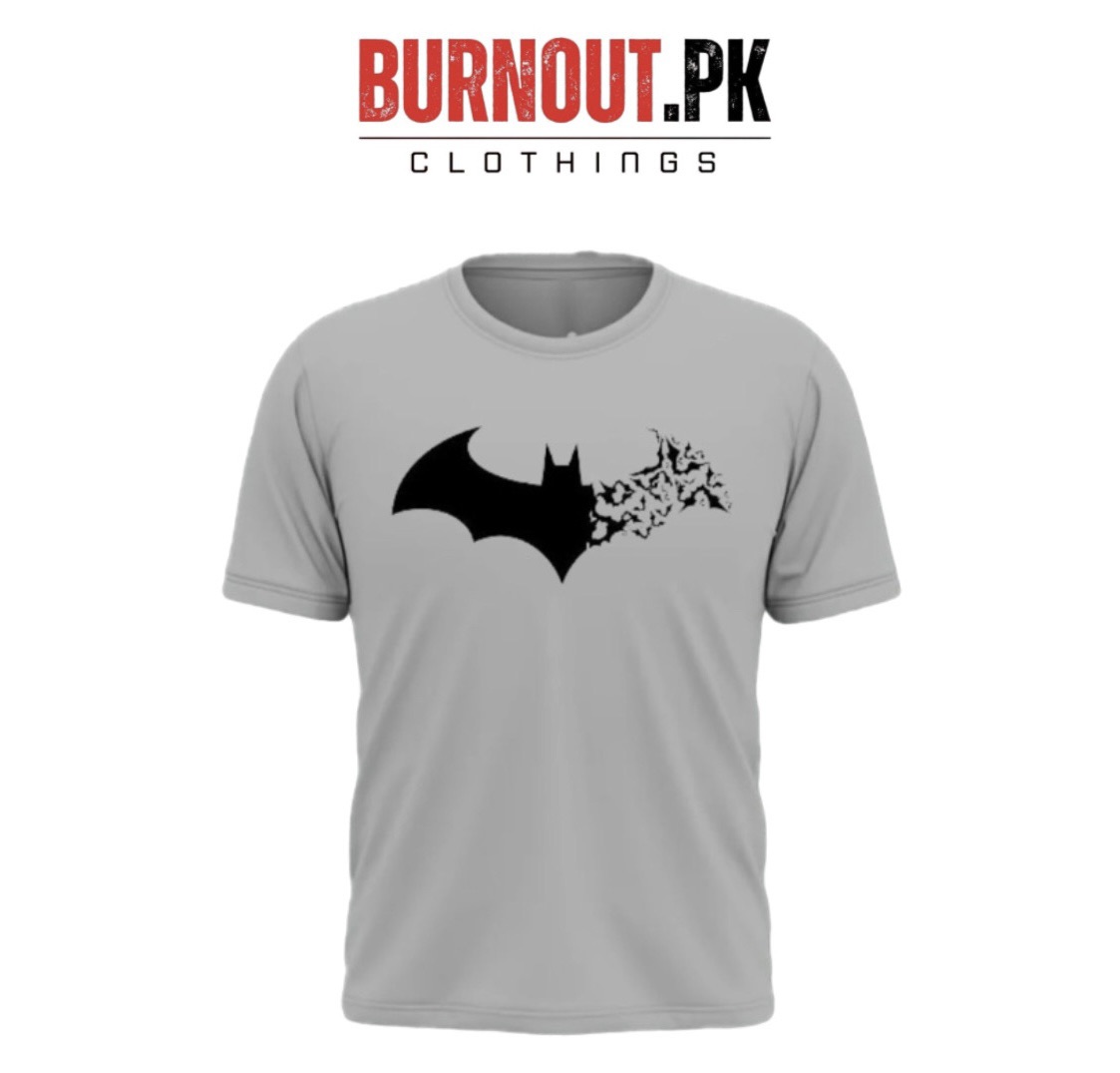 BURNOUT.PK NEW TRENDY SUMMER COLLECTION BATMAN PRINTED TSHIRTS FOR MENS AND WOMENS