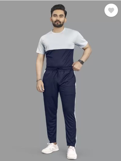 Colorblock Men Track Suit T-shirt & Trouser For Men