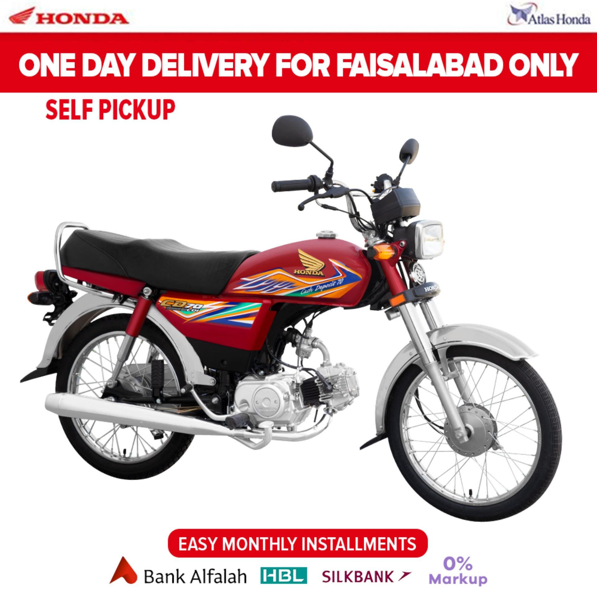 Honda Cd70 Red Colour One Day Delivery For Faisalabad Only - honda 125 new model 2020 price in pakistan self start