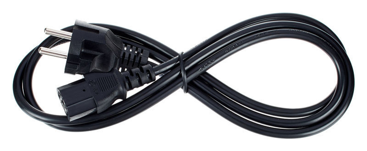 quality hard Power Cable for Computer Laptop LCD LED Monitor Projectors UPS and power supply power cable 12v DC power supply cable multi use -Black 1.8m