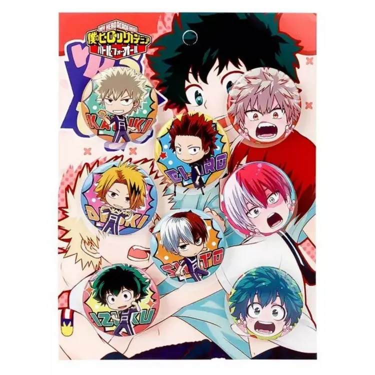 Meu herói da academia personagens emblema mha bnha anime menino menina  broche - AliExpress