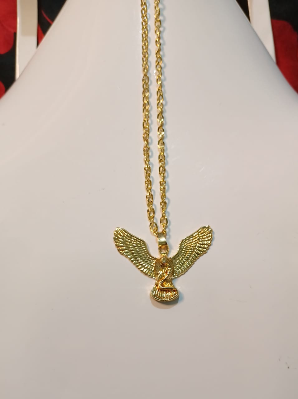 Golden Alloy Chain with Eagle Locket/Necklace/Pendants specially gift for Girls/women/Boys/men