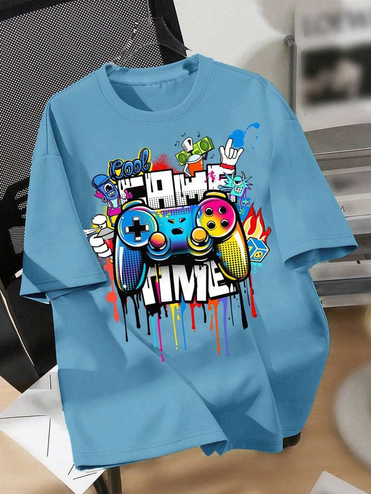 Gaming DTF Printed Soft & Comfortable T-Shirt's For Men's