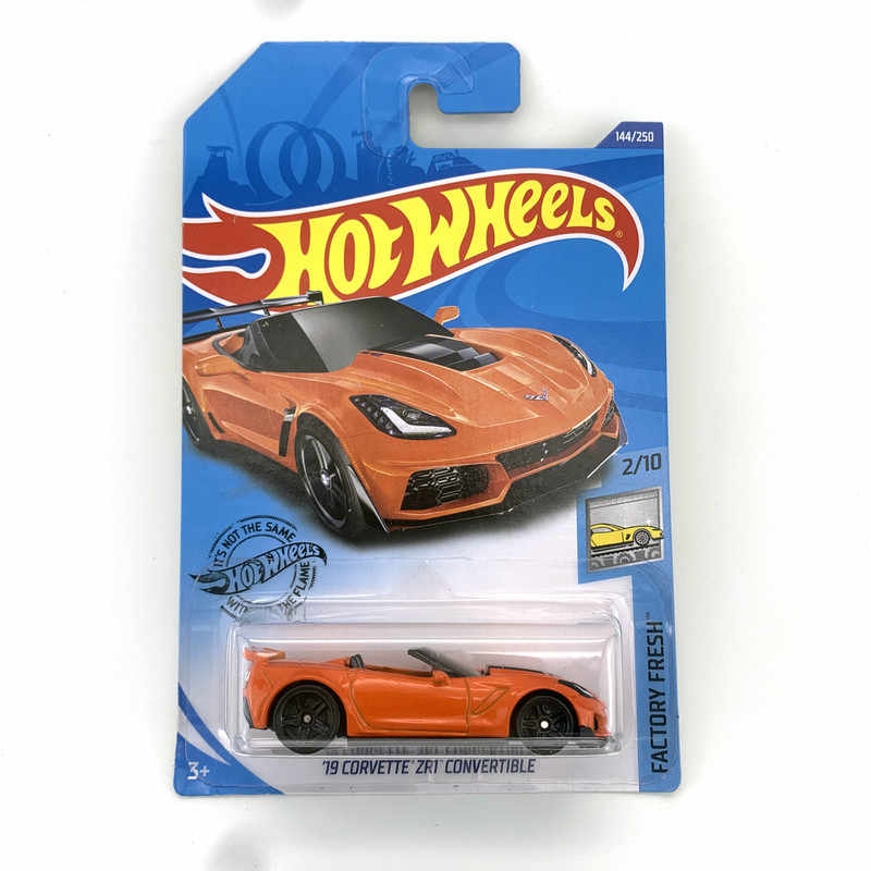 Hot Wheels Corvette ZR1 Convertible 2019 Bleue - Modèle Diecast 1/64 - Série Factory Fresh