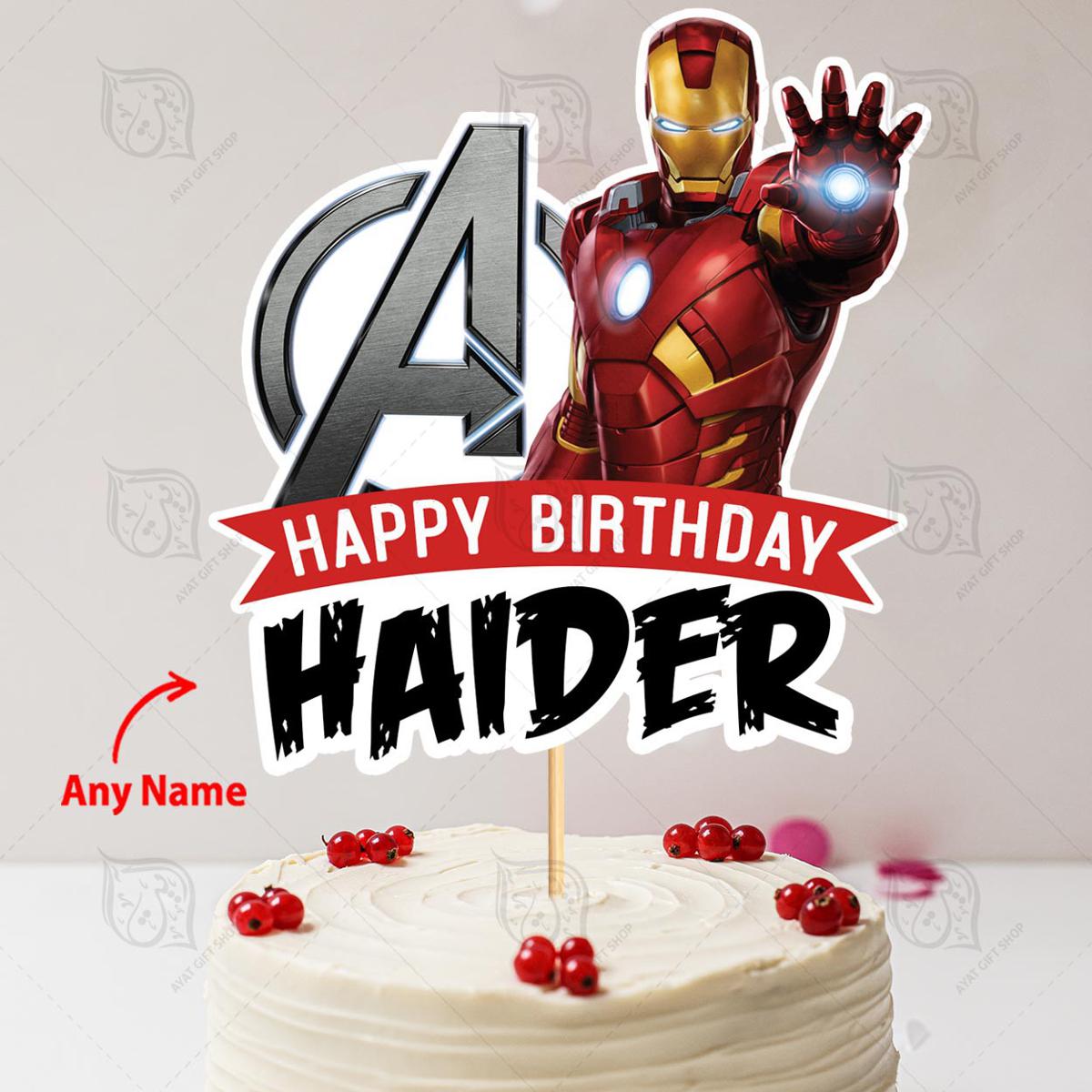 Iron Man Birthday Cake - Flecks Cakes