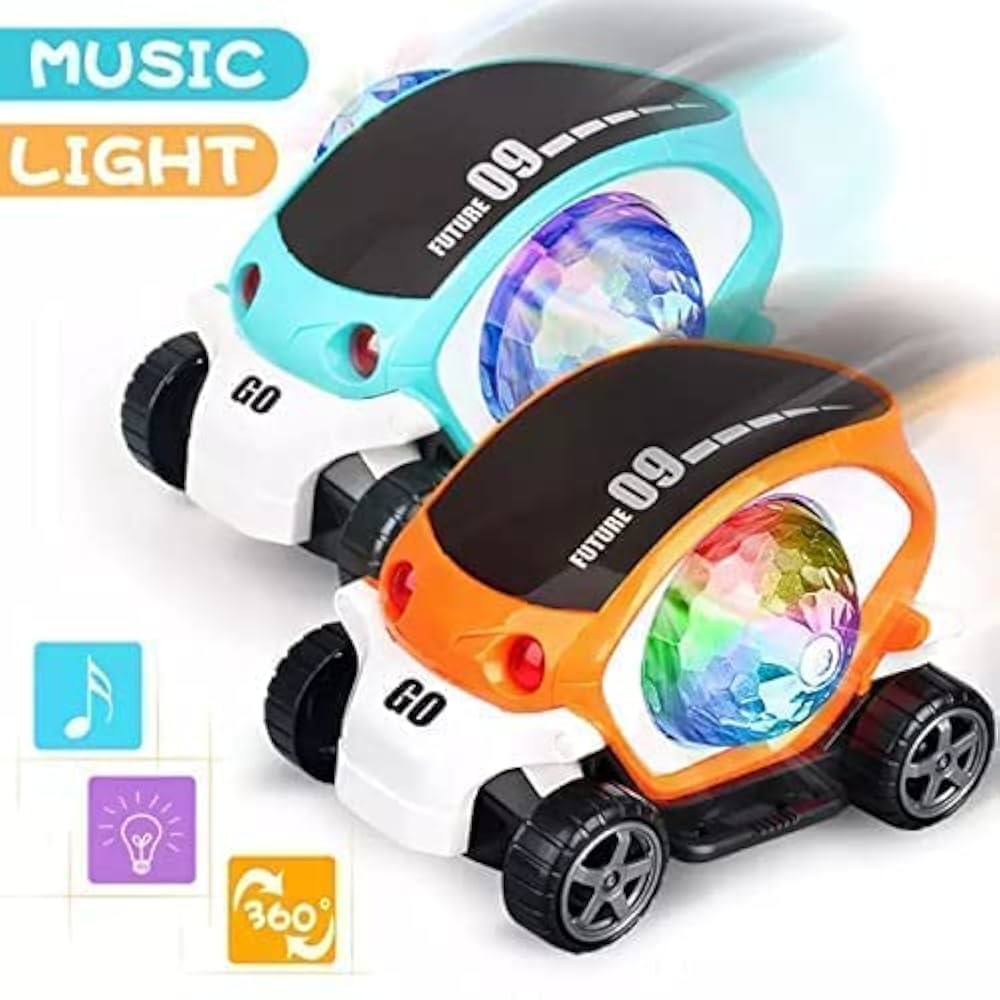 360 Roution 09 future car Beautiful musical car with blinking light toy for kids Didai (boys and girls)