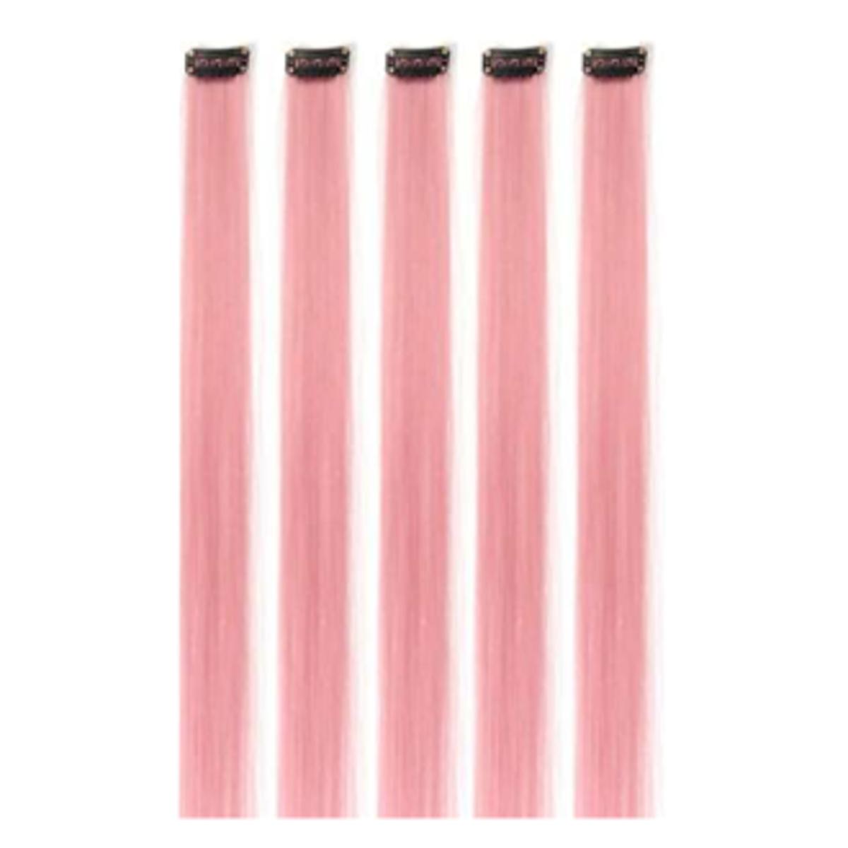 Pack of 5 Hair Mini Extension Pink