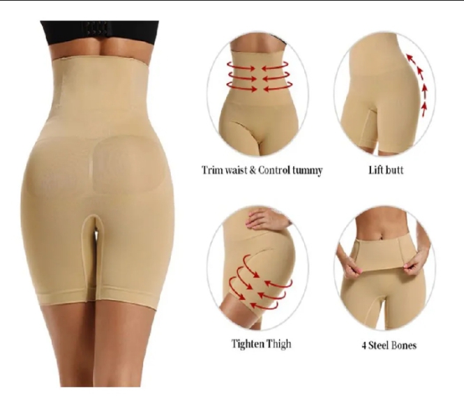 New Style Seamless Women Shapers High Waist Slimming Tummy Control Knichers Pants Pantie Birefs Megic Body Shapewear Women Lifter Shapewear For All Women And Girls