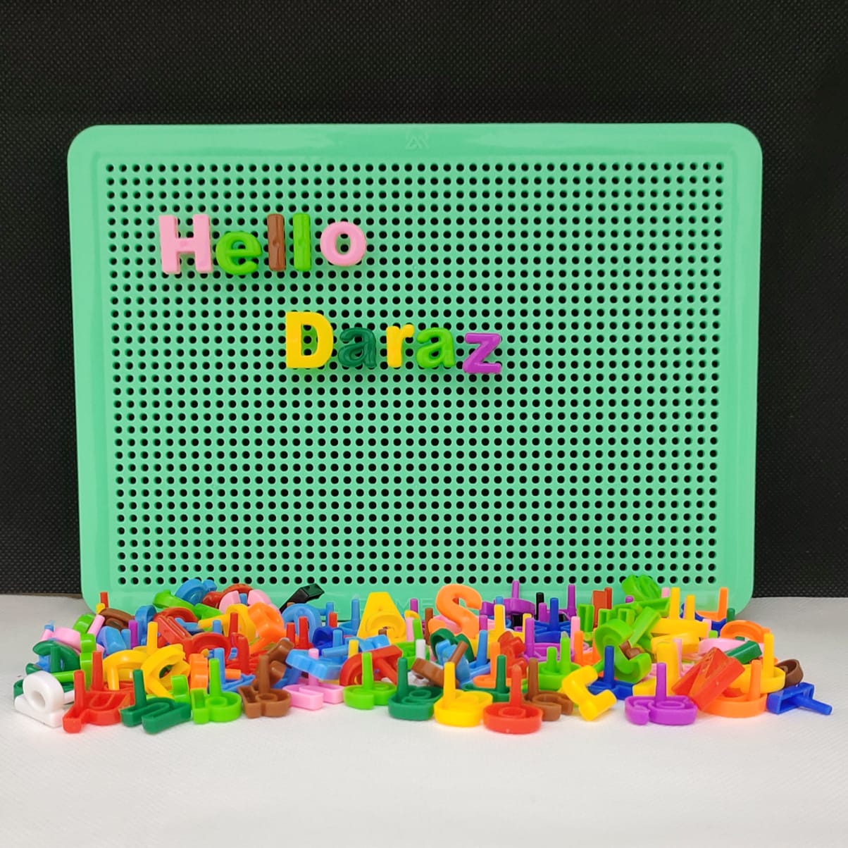 Educational Peg Board For Learning English Aplhabets Pin Board Kids ...