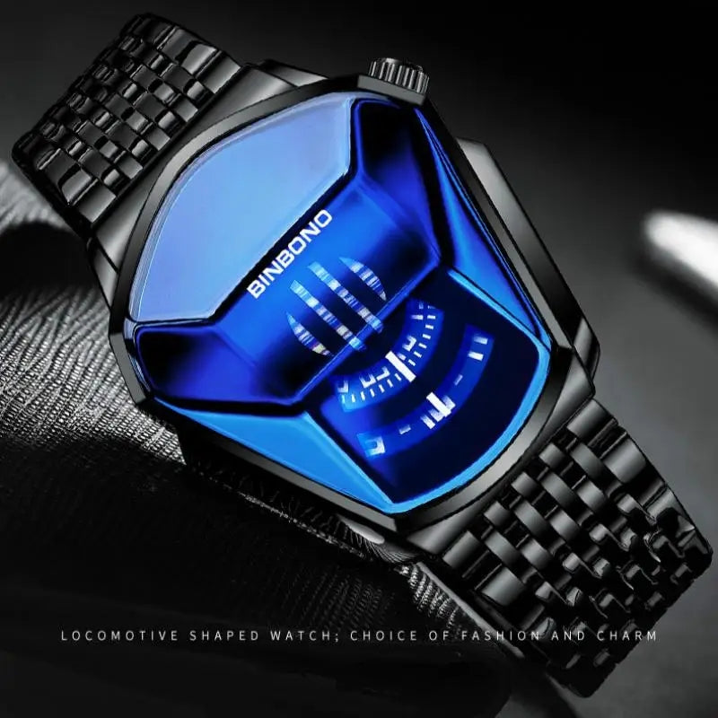 Quartz men's watch trend market watch style locomotive concept watch men