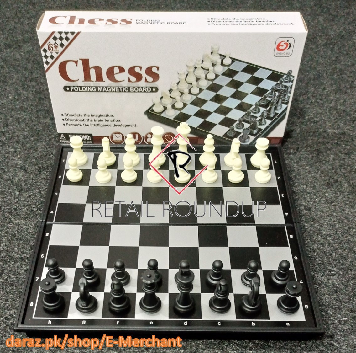 Classic Magnetic Chess and Checkers Board Game Folding Board and Pieces Foldable Chessboard Imported Large Size