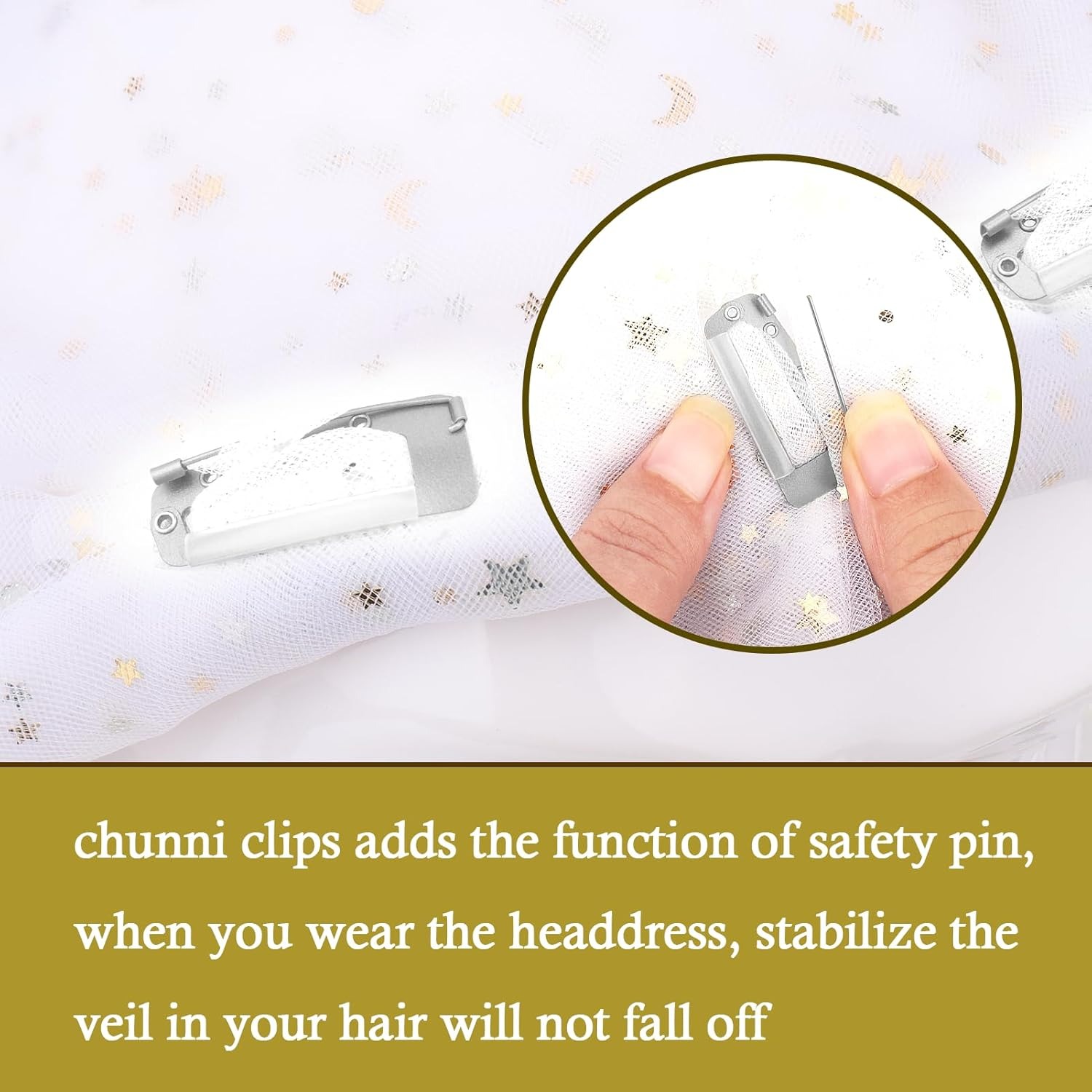 Dupatta Clip Hijab Pins Scarf Clips for Women Scarf Securing Pin