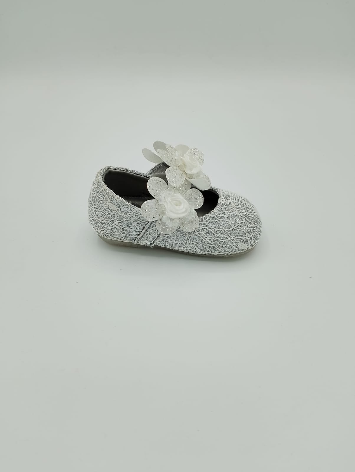 Baby Girl Floral Soft Shoes | Glitter Flower Prewalker | Anti-Slip Party Shoes