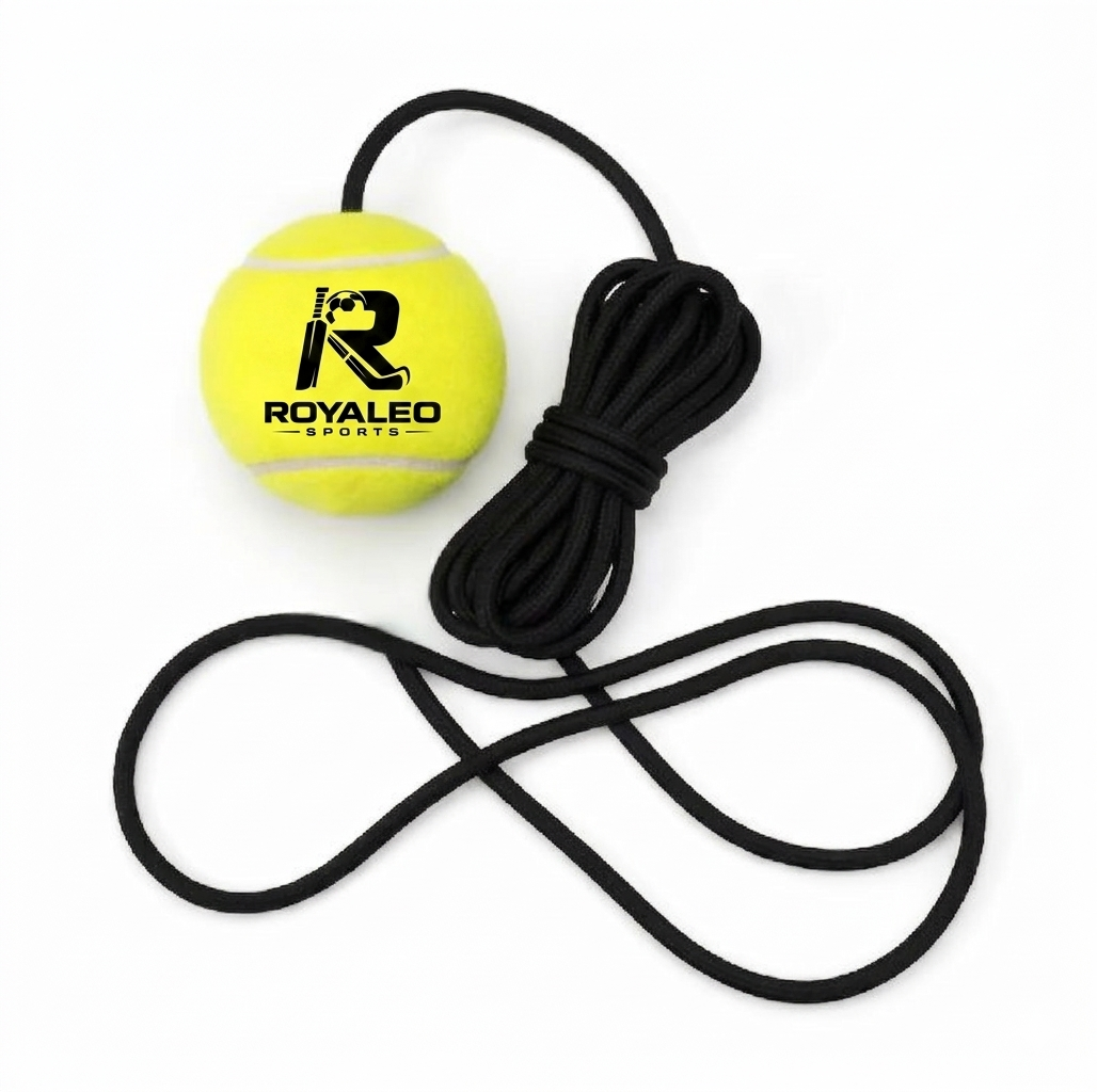 CRICKET Tennis Training Ball with Rope Hanging Tennis ball – Premium Solo Rebound Practice Trainer for Beginners, Kids & Players  Portable Swing Skill Builder  rassi wala ball