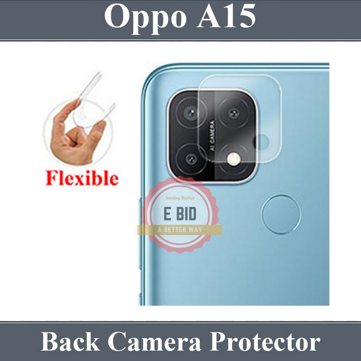 oppo a15 back camera glass