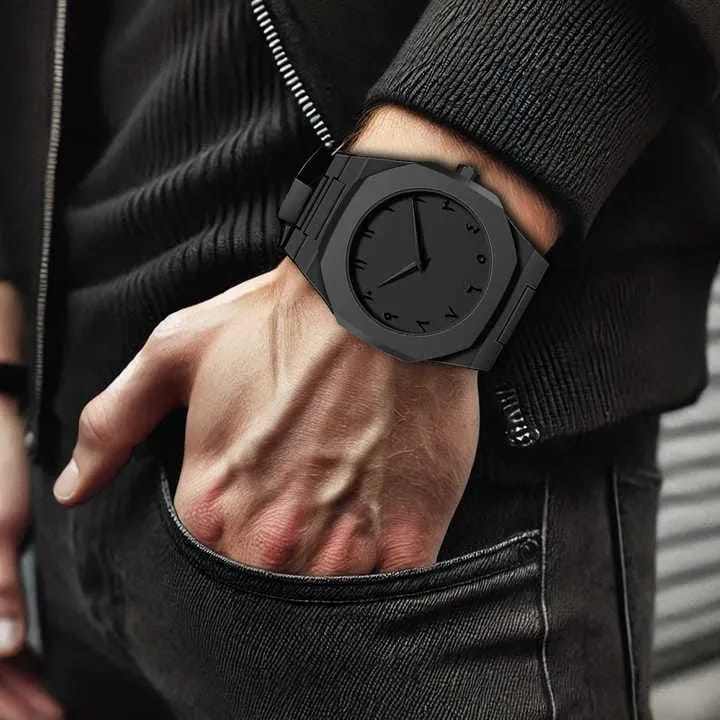 Aura Watch Blue - Aura Watch For Men - Aura Watch Black - Aura Watch Arabic - Aura Watch Fiber - Aura Watch For Men Luxury Men - Aura Watch For Boys - Aura Watches - Ghari - Unisex - Fiber Watch